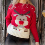 Pull De Noël Pour Femme – Motif Sapin Et Renne, Tricot Chaud – Taille S à XXL – Pour Fêtes Et Concours De Pulls Moches - 6