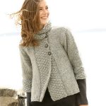 Pull à col montant pour femme, veste Cardigan tricotée de couleur unie