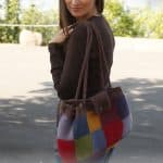Sac à Main The Sak En Tricot Multicolore - Taille 15x12, Style Bandoulière - Occasion