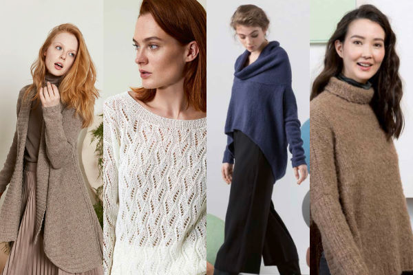 Différents modèles tricot de lang yarns