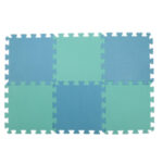 Tapis de Blocage Tricot et Crochet, Lot de 9 Tapis en Mousse pour Tricotage avec 200 Epingles en
