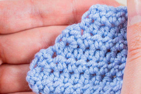 diminution au crochet en demi-bride améliorée