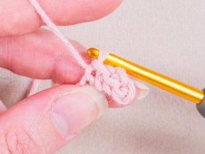 maille coulée au crochet