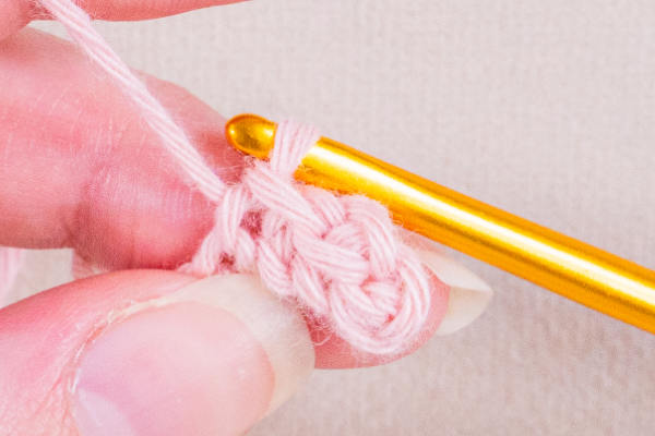maille coulée au crochet