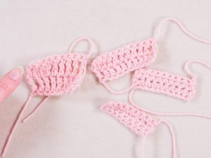 échantillons au crochet